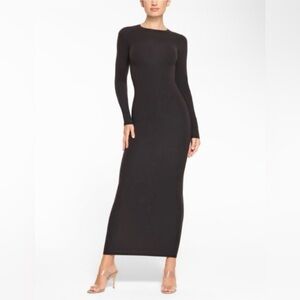 SKIMS fits everybody Black Long Sleeve Dress